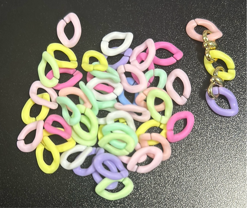 Eslabones para cadenas o pantallas (no incluye el conector) Paquete de 50(Mix colors)