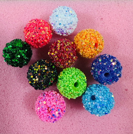 Sugar Beads 16mm - Paq de 10 (colores surtidos)