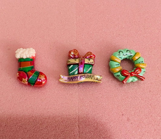 Set de 3 Acrylic Christmas Beads