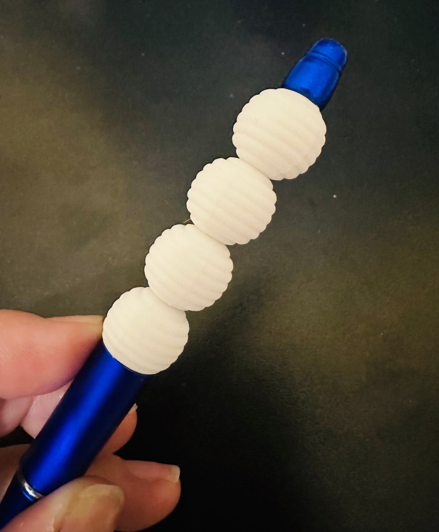 White silicone beads