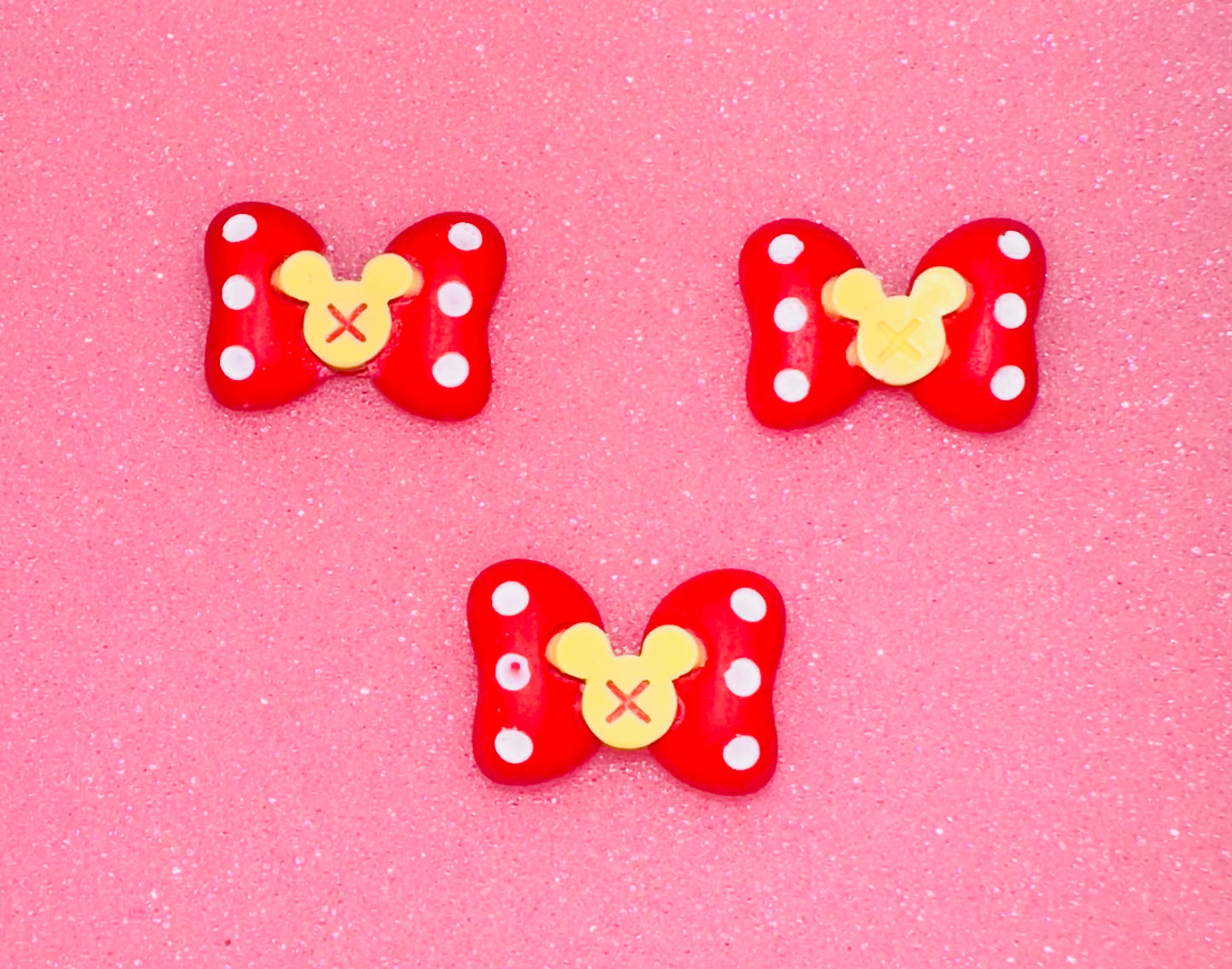 Lazos Minnie Mouse (Resina) Paq de 3 - se pueden usar en 🖊️