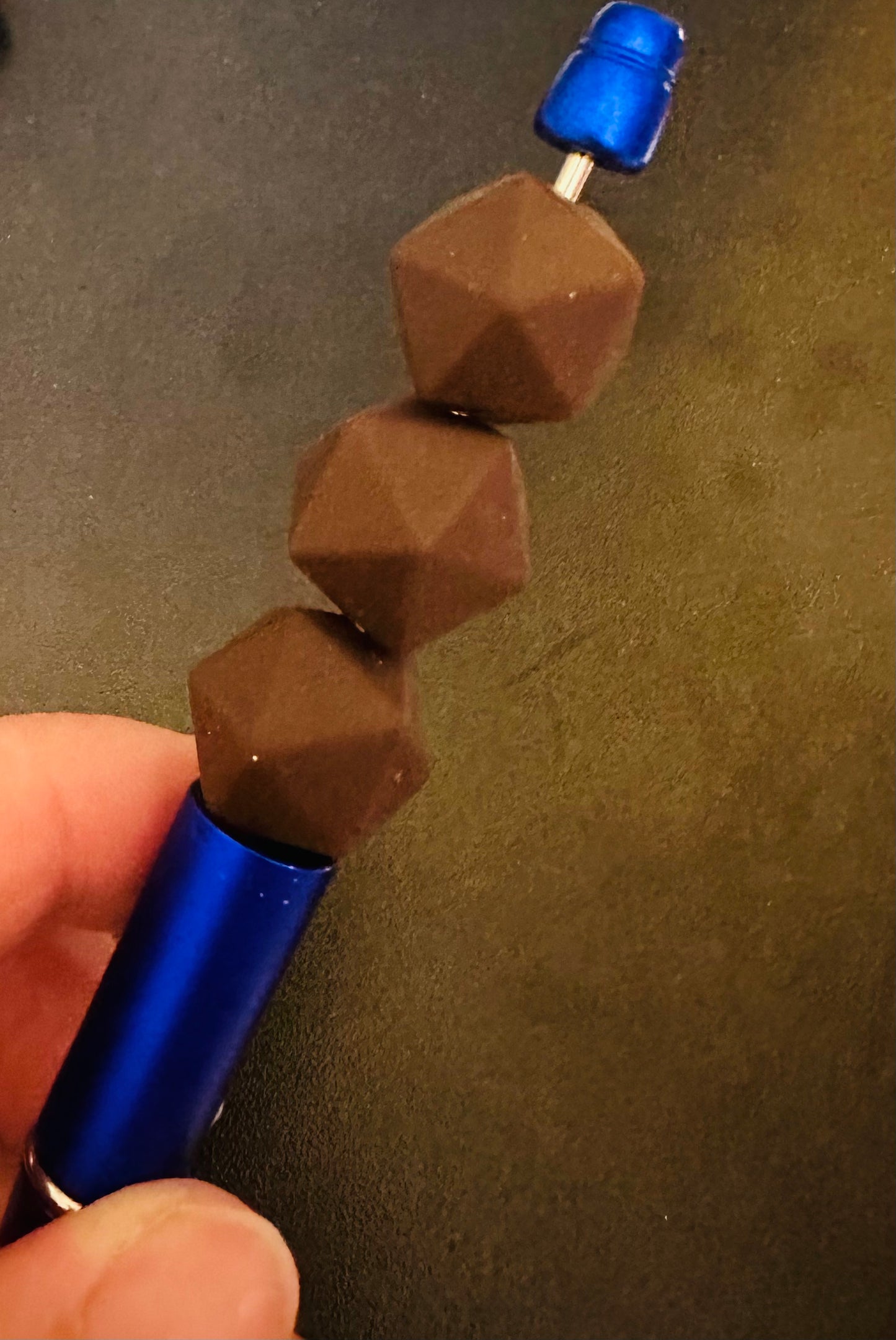 Brown Hexagon Bead