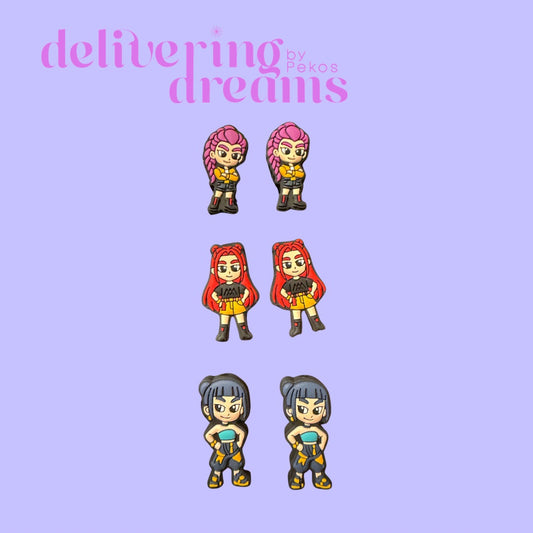 Silicone Focal Beads Girl Band