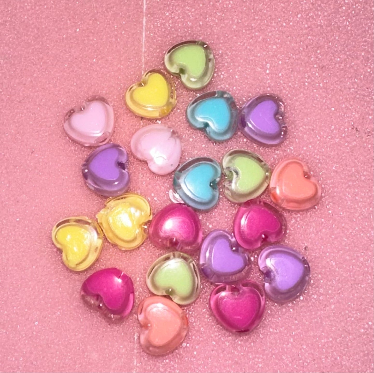 Mini Multi Colores Corazones - Paquete de 20