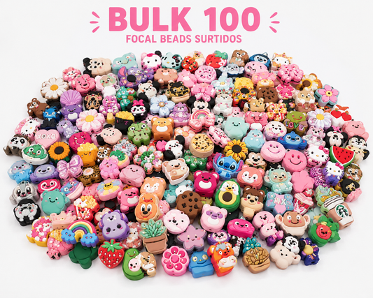 BULK 100 FOCAL BEADS SURTIDOS (Leer descripción)
