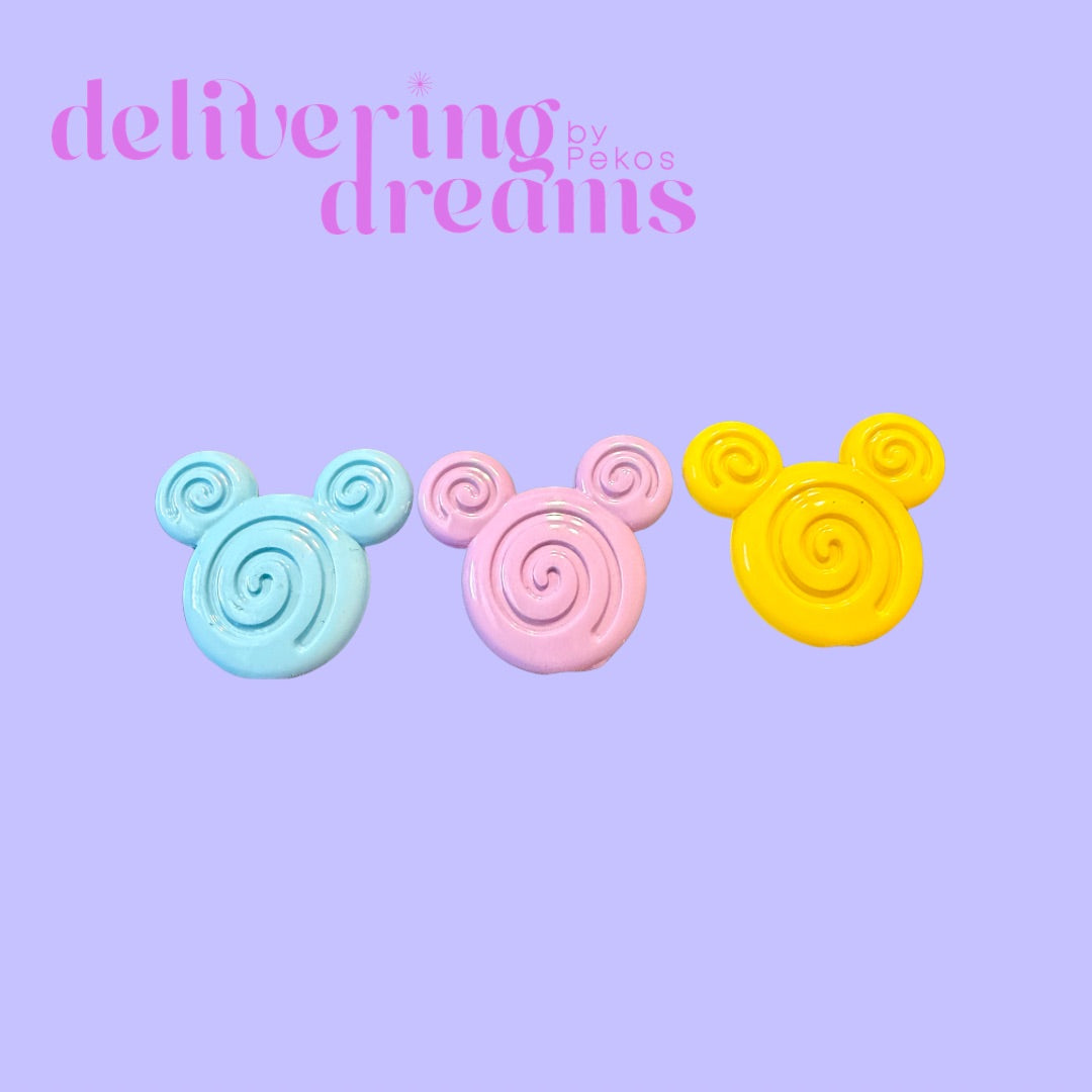 Acrilic Bears Beads Set of 3 - Se envían en colores surtidos