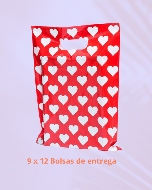 Corazones Blanco - Bolsas de Entrega