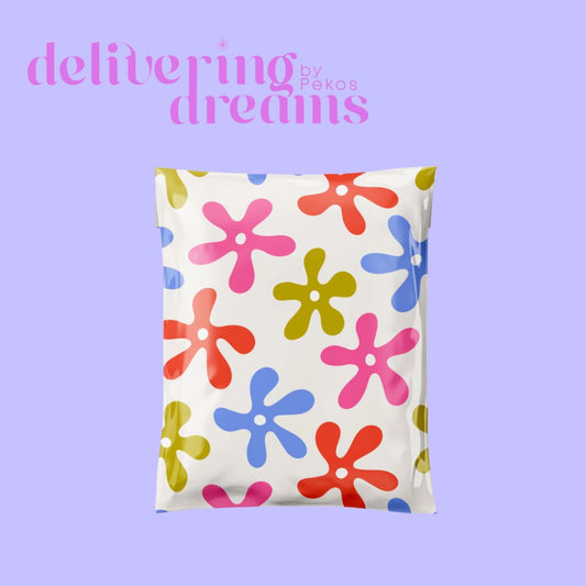 Funny Colorful Flowers 10 x 13 - Paquete de 10