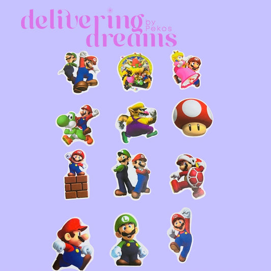 Mario y sus amigos Stickers