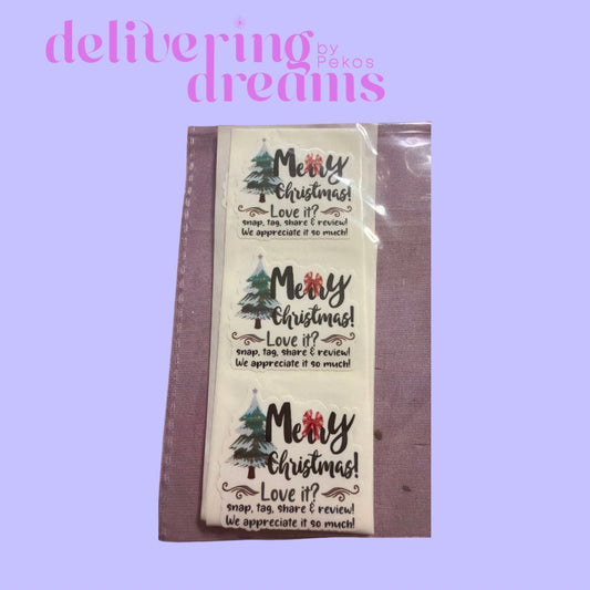 Merry Christmas Love It Stickers - Paquete de 20 stickers