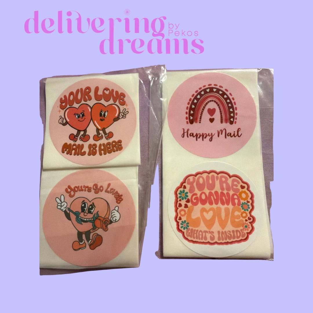 Love Stickers 2”-Paquete de 12