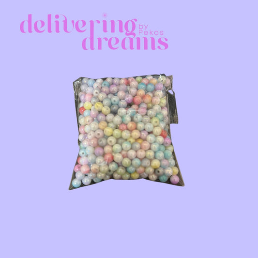 Mini Beads (Mix Colors) - No para bolígrafos (Ideal para joyería) Glossy Mix Colors - Paquete de 2oz