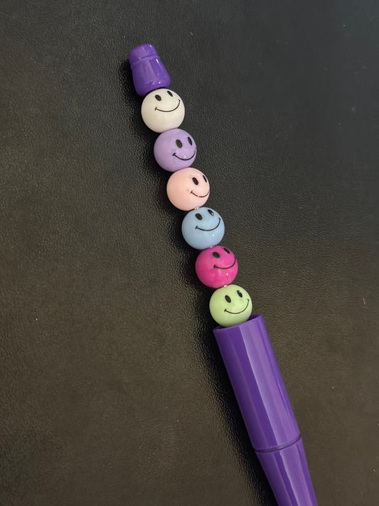 Mini Happy Face Beads (mix color) Paquete de 20