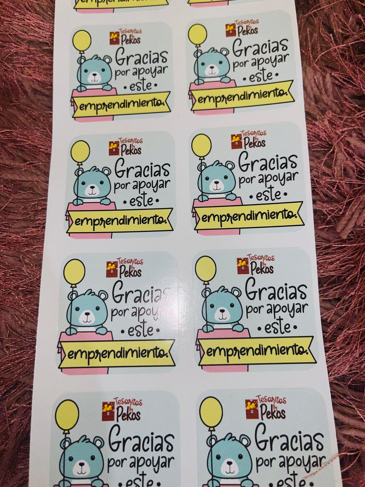 Gracias por apoyar este emprendimiento