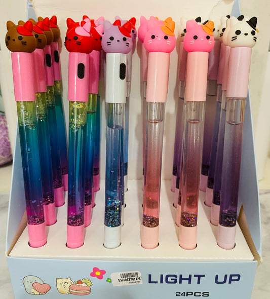 Cat Lights Up Ball Pens