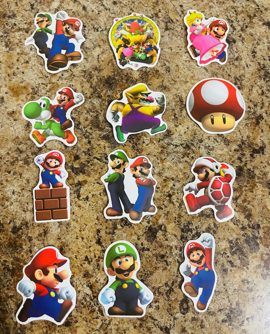 Mario y sus amigos Stickers