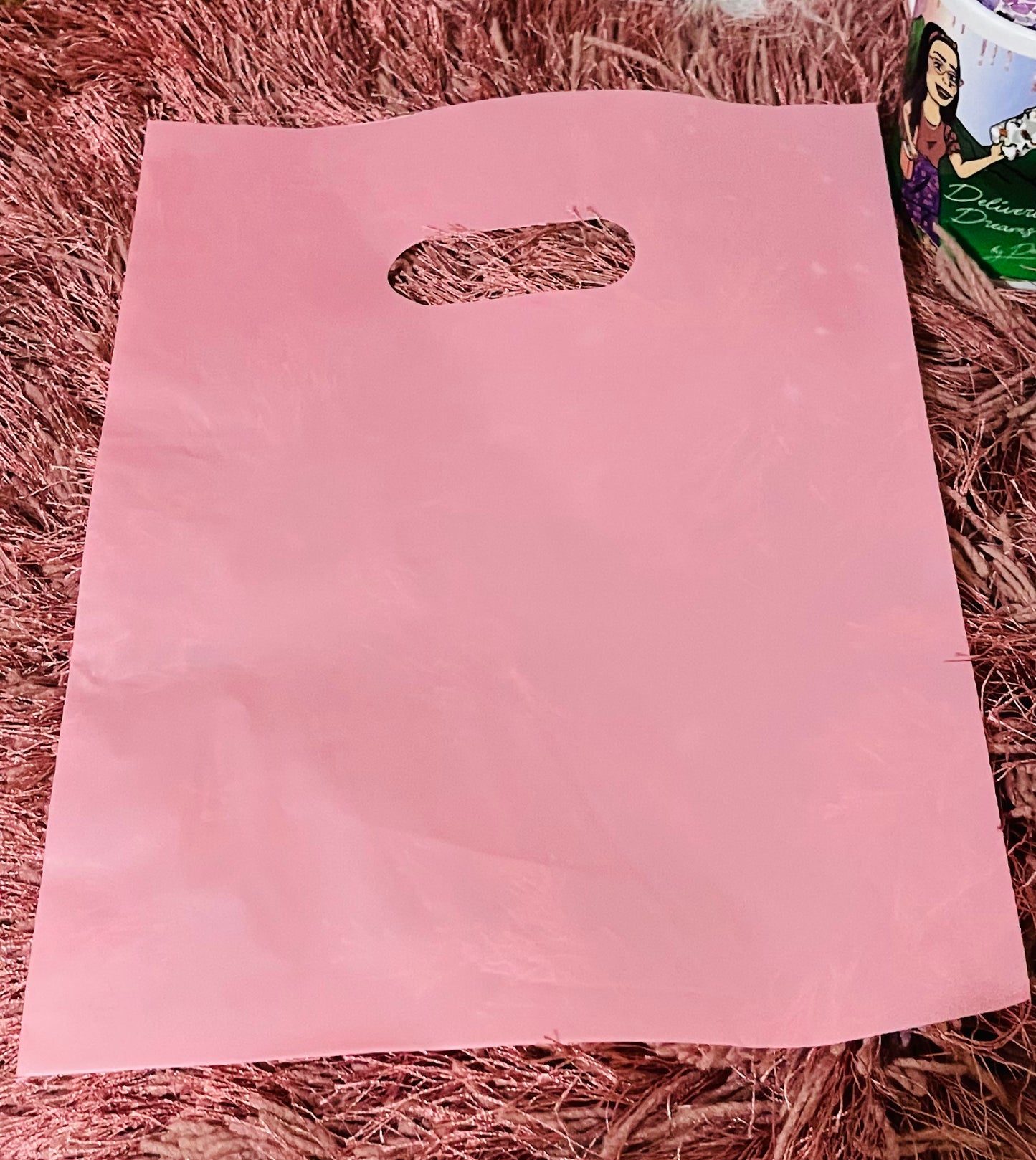 Frosted Pink 9 x 12 bag