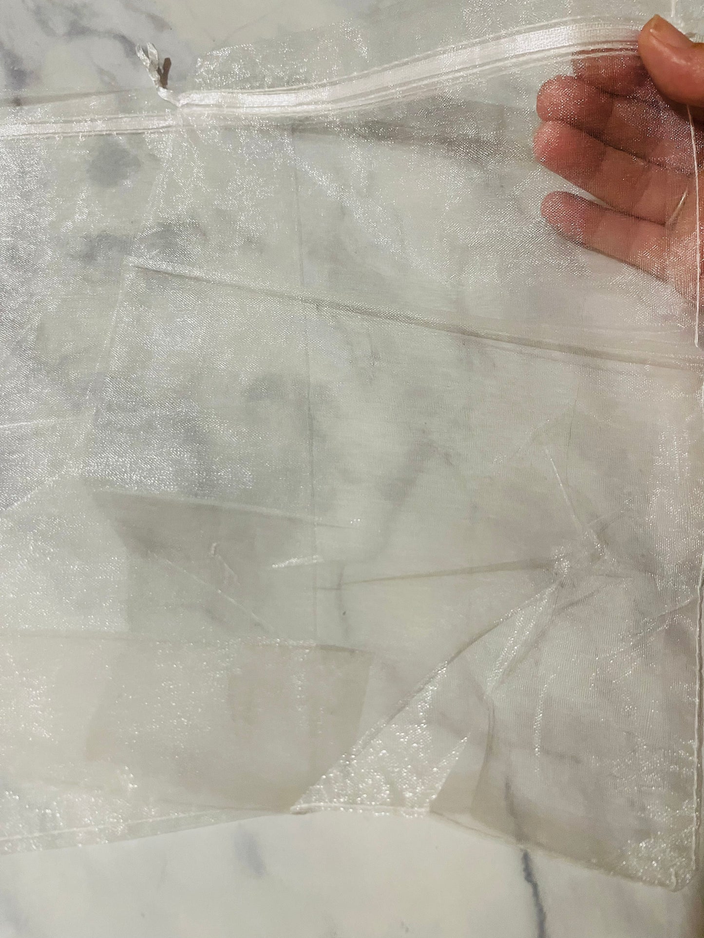 White Organza Bags 8 x 12