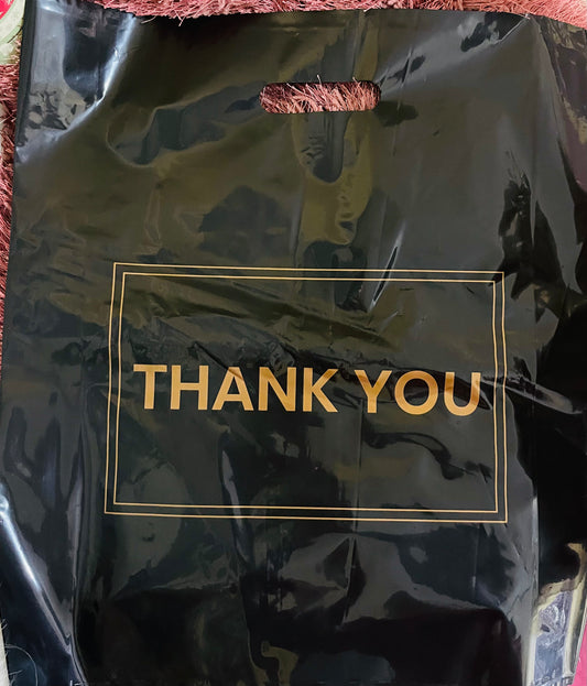 Thank You Black & Gold Bag 16 x 18