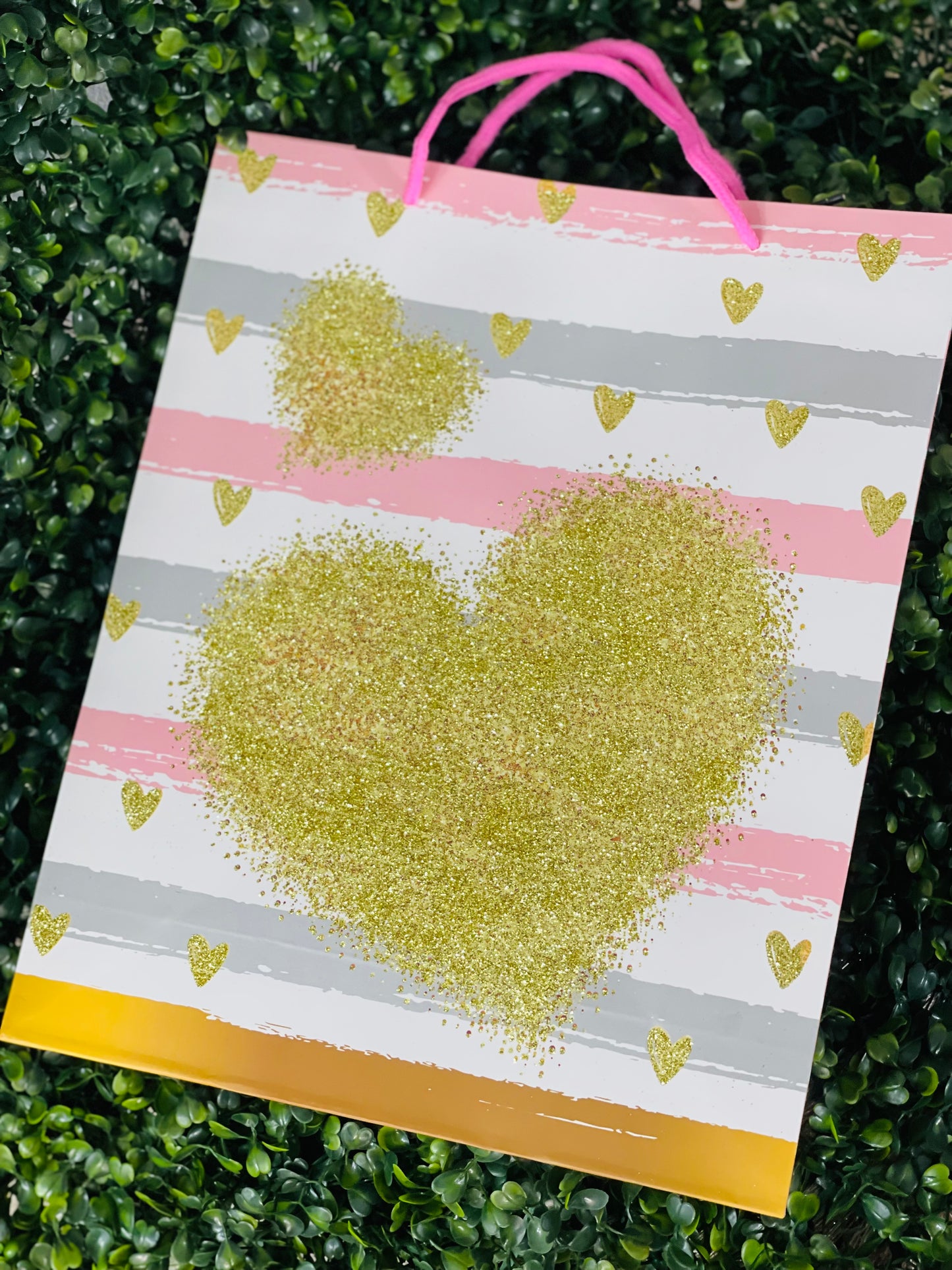 Glitter Hearts Gift Bags