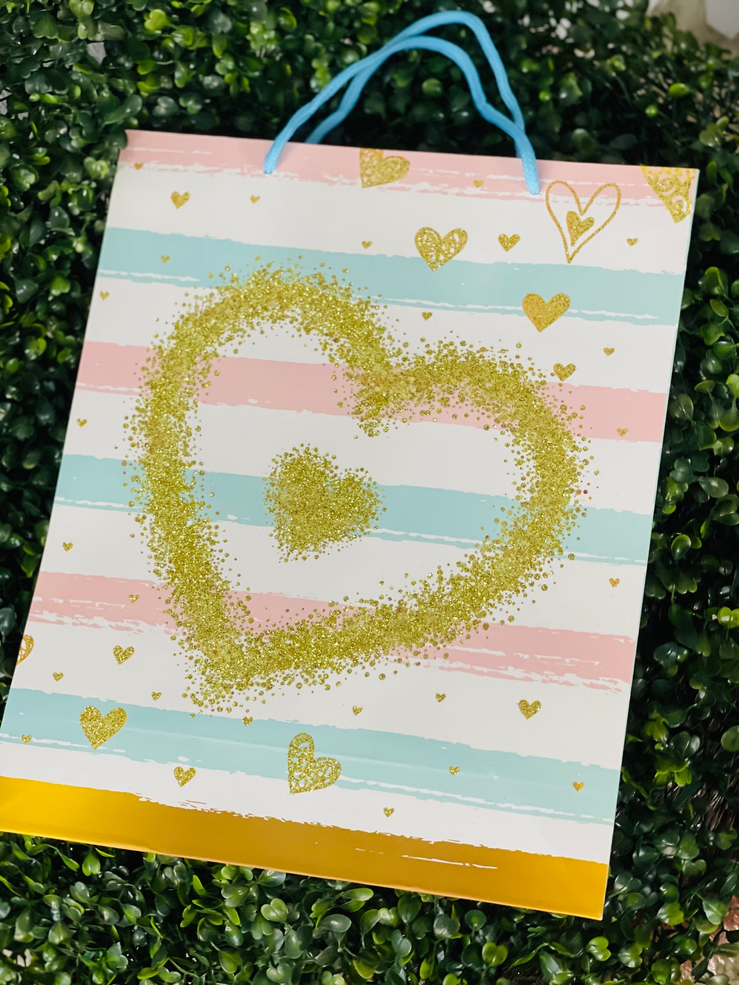 Glitter Hearts Gift Bags