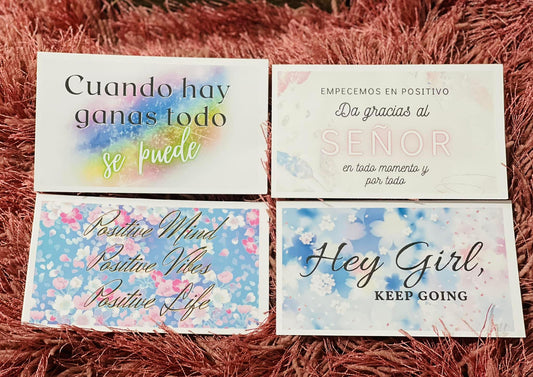 Tarjetas Motivaciones (4 diseños)