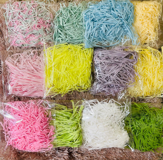 Pastel Color Easter Grass Cut Tissue Paper Shredded Filler