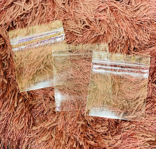 Crystal Clear Zip Bags