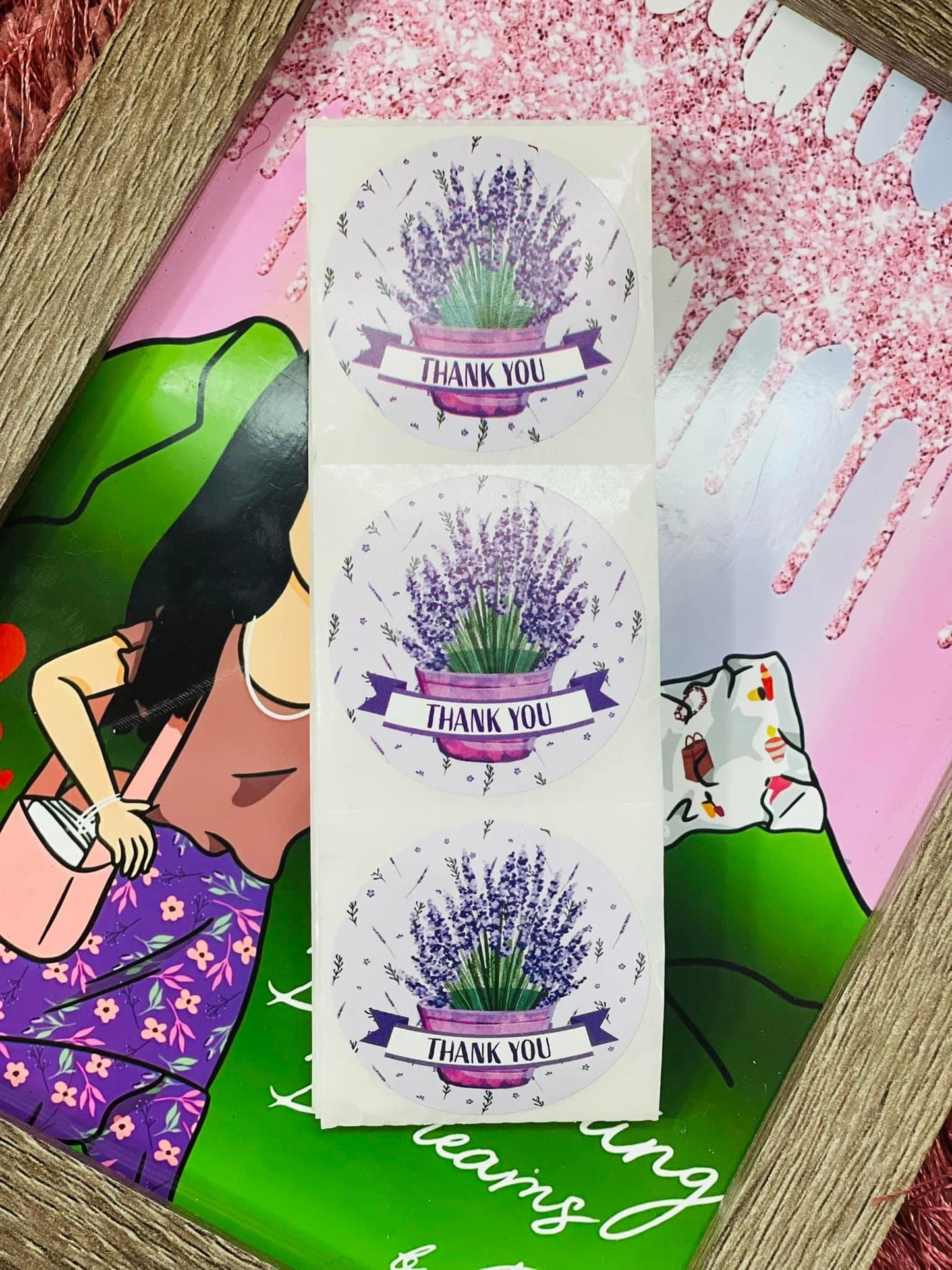 Thank You Lavanda Sticker