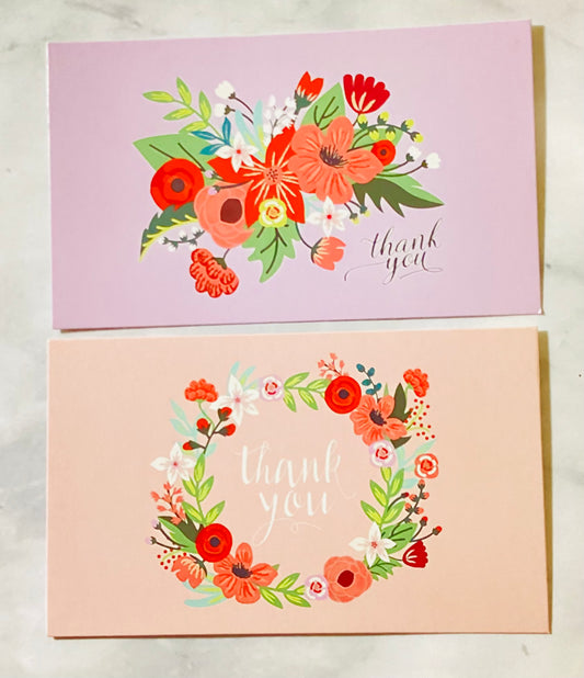 Floral Thank You Cards